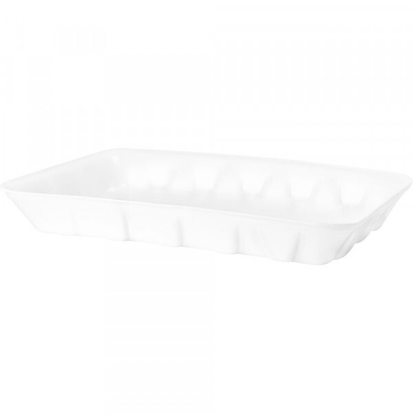 CF-067- Bandeja Isopor Branca Premium Copobras 365X260X45mm - Fardo Com 100 Unidades CF-067- Bandeja Isopor Branca Premium Copobras 365X260X45mm - Fardo Com 100 Unidades