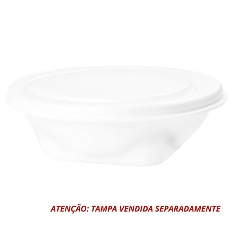 PT-102Q -  Marmita Isopor Sem Tampa 750ml Copobras - Fardo Com 100 Unidades
