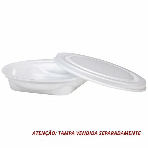 PT-100Q - Marmita Isopor Sem Tampa 500ml Copobras - Fardo Com 100 Unidades