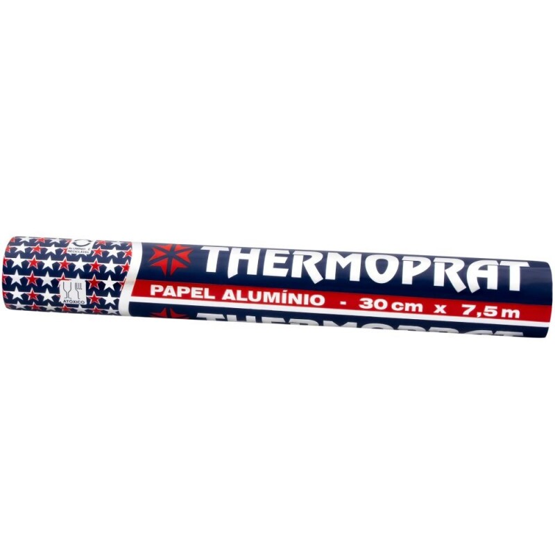 Rolo De Papel Aluminio 30cm X 7,5m Thermoprat Rolo De Papel Aluminio 30cm X 7,5m Thermoprat