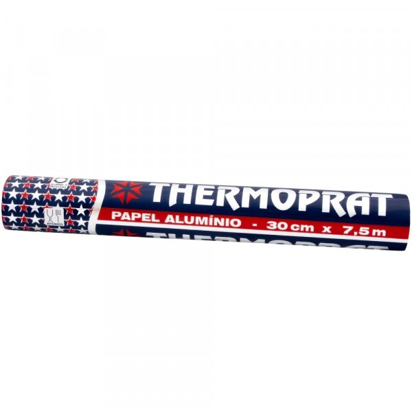 Rolo De Papel Aluminio 30cm X 7,5m Thermoprat