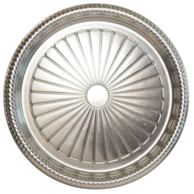 B40 - Bandeja Neoform Prata Redonda 24,5cm - Pacote Com 25 Unidades B40 - Bandeja Neoform Prata Redonda 24,5cm - Pacote Com 25 Unidades