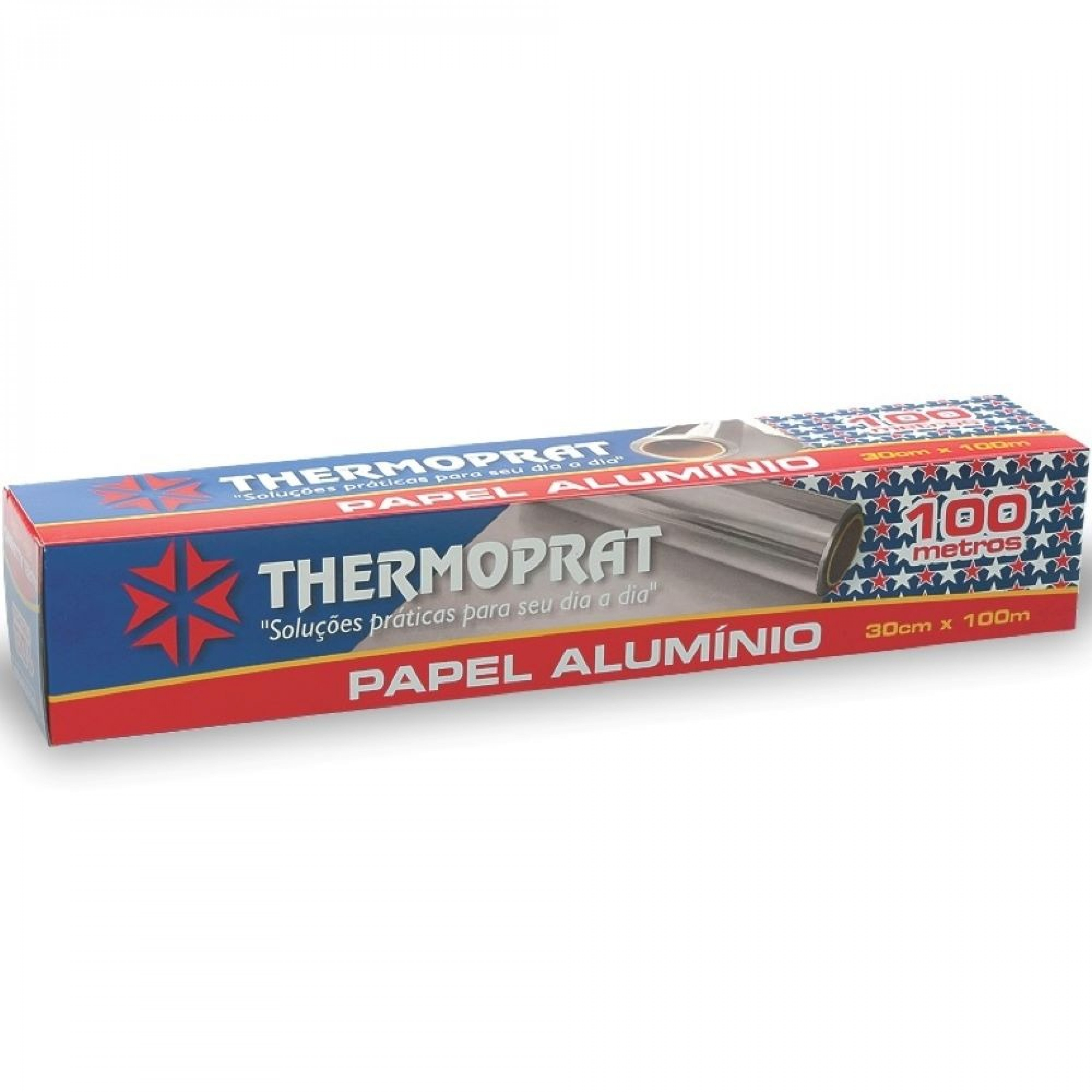 Rolo De Papel Aluminio 30cm X 100m Thermoprat
