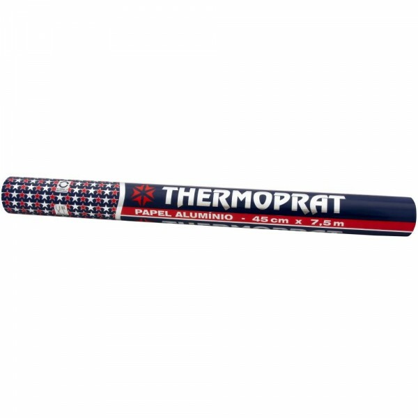 Rolo De Papel Aluminio 45cm X 7,5m Thermoprat Rolo De Papel Aluminio 45cm X 7,5m Thermoprat