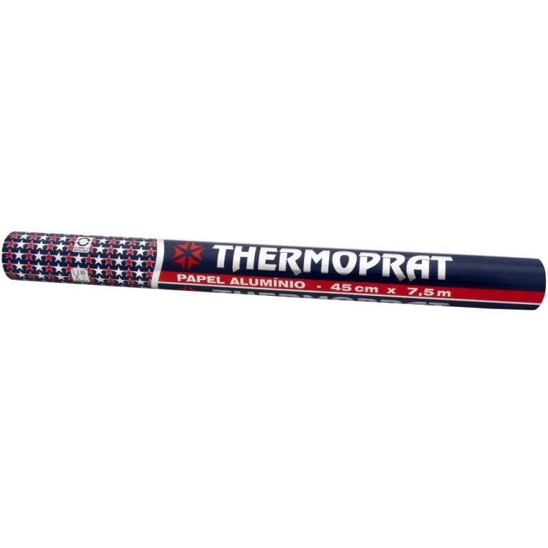 Rolo De Papel Aluminio 45cm X 7,5m Thermoprat Rolo De Papel Aluminio 45cm X 7,5m Thermoprat