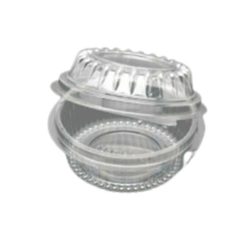 Embalagem Mini Doce Redondo Pet Com Tampa Articulada Starpack - Caixa Com 300 Unidades