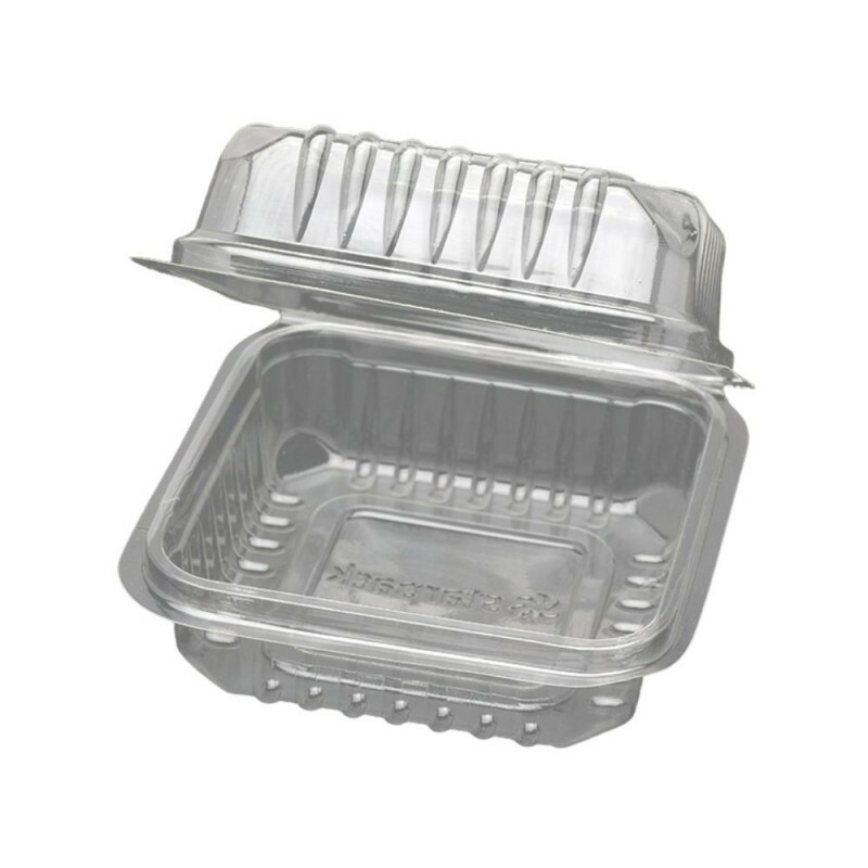 Embalagem Leva 1 Doce Quadrado PET Com Tampa Articulada Starpack - Caixa Com 300 Unidades