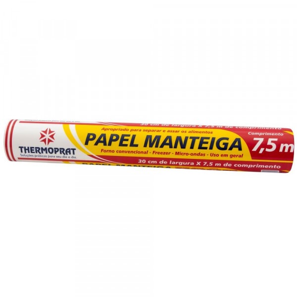 Rolo De Papel Manteiga 30cm X 7,5m Thermoprat