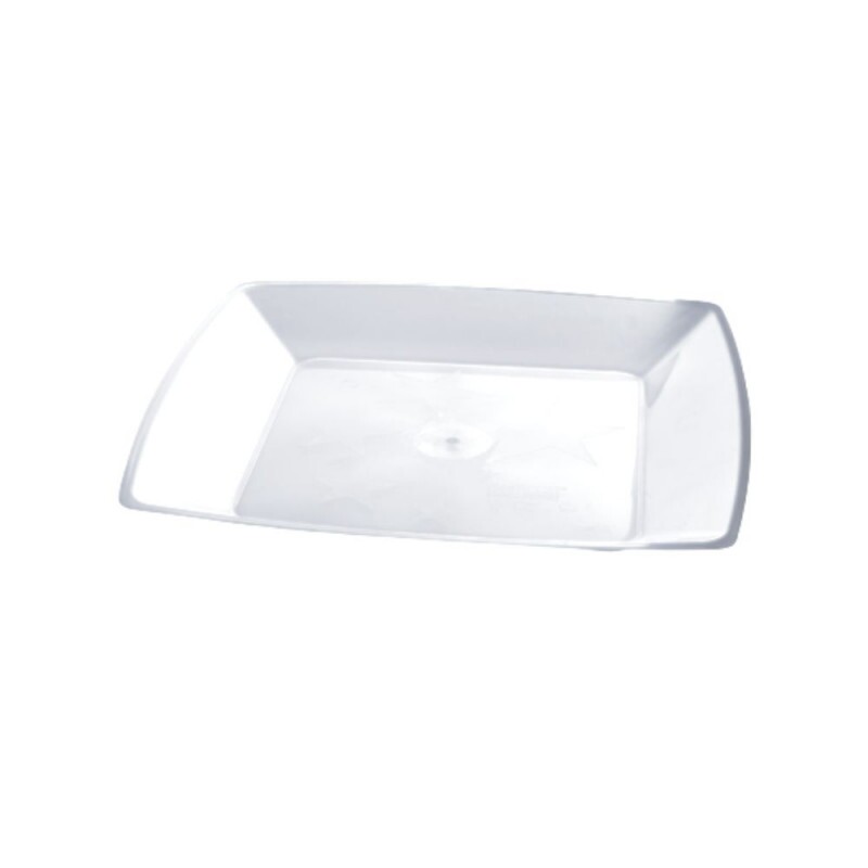 Prato Grande Quadrado Branco Plastilania - Pacote Com 10 Unidades Prato Grande Quadrado Branco Plastilania - Pacote Com 10 Unidades