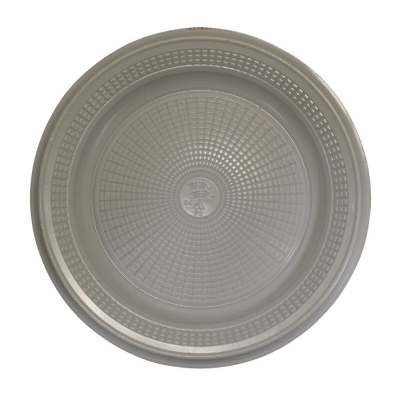 Prato Plastico Raso 15cm Branco Biodegradavel Trik Trik - Pacote Com 10 Unidades