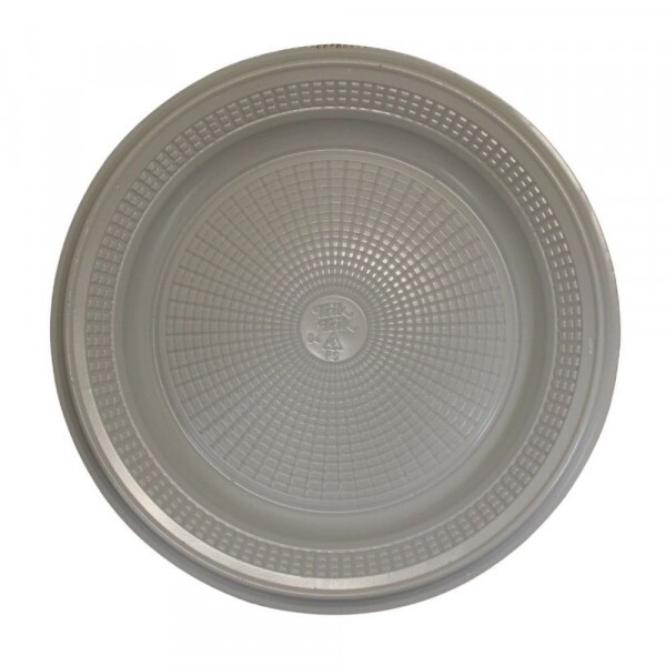 Prato Plastico Raso 18cm Branco Biodegradavel Trik Trik - Pacote Com 10 Unidades
