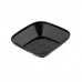 Mini Prato Preto Quadrado Strawplast - Pacote Com 10 Unidades Mini Prato Preto Quadrado Strawplast - Pacote Com 10 Unidades