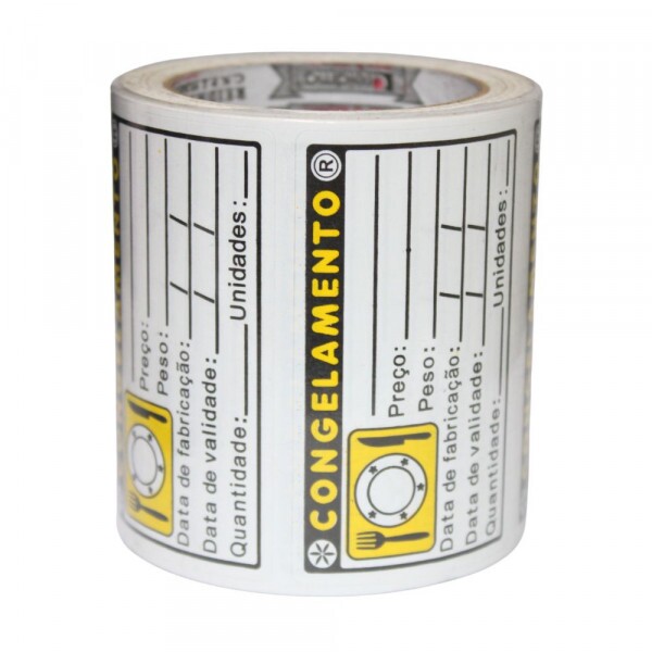 Etiqueta Congelados - Rolo Com 250 Etiquetas Etiqueta Congelados - Rolo Com 250 Etiquetas
