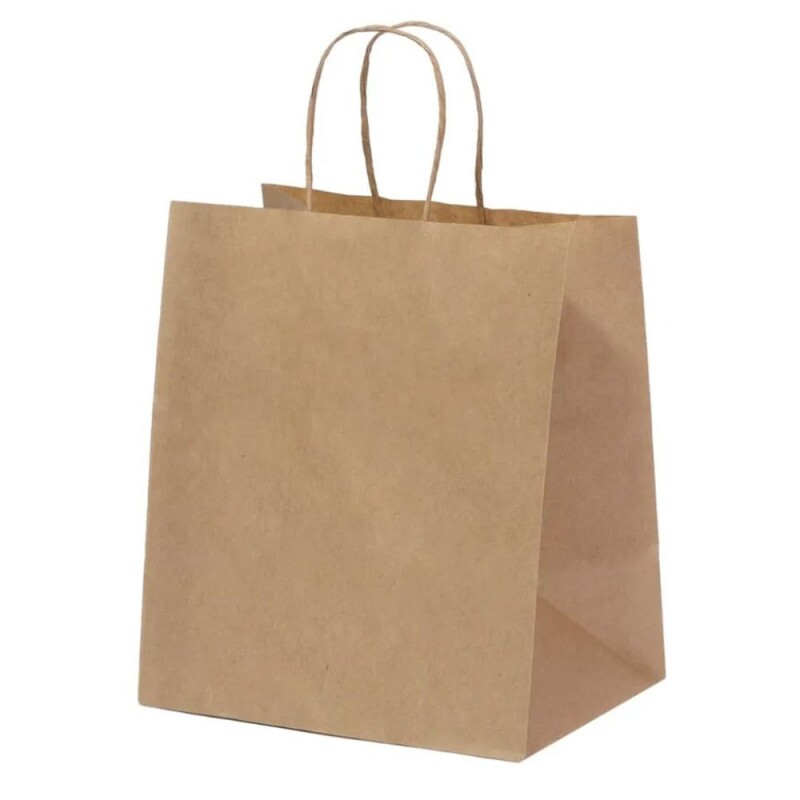 Sacola Kraft Natural 35x30x35cm - Pacote Com 10 Unidades
