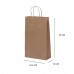 Sacola Kraft Natural 23,5x10x39cm - Pacote Com 10 Unidades