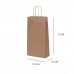Sacola Kraft Natural 17,5x8,5x33cm - Pacote Com 10 Unidades