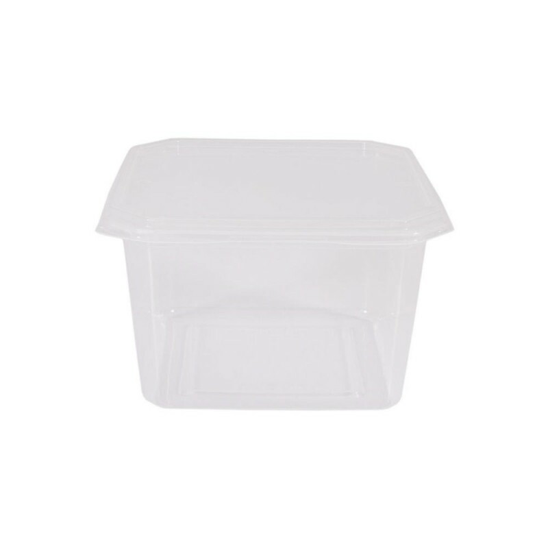 Pote Quadrado Com Tampa 500ml Prafesta - Pacote Com 20 Conjuntos Pote Quadrado Com Tampa 500ml Prafesta - Pacote Com 20 Conjuntos
