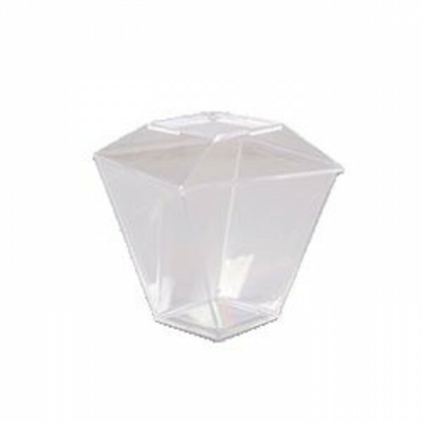 Copo Sobremesa Quadratto 150ml Com Tampa Prafesta - Pacote Com 10 Unidades Copo Sobremesa Quadratto 150ml Com Tampa Prafesta - Pacote Com 10 Unidades