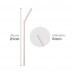 Canudo Biodegradavel Its Bio Flexivel Cristal Sache De Papel 6mmX21cm Strawplast - Pacote Com 100 Unidades