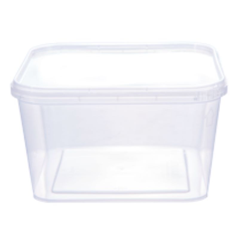 Pote Com Lacre Quadrado 600ml Prafesta - Pacote Com 10 Unidades Pote Com Lacre Quadrado 600ml Prafesta - Pacote Com 10 Unidades