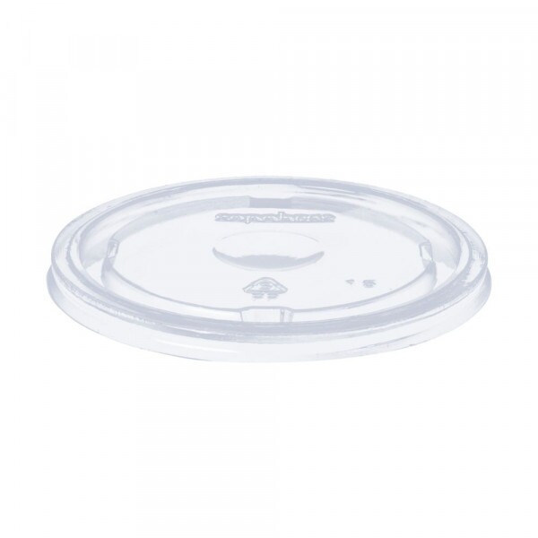 TCT-180 Tampa Plastica Transparente PP Para Copo Isopor 180ml Copobras - Pacote Com 50 Unidades