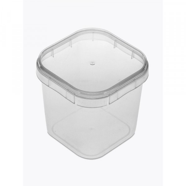 Pote Quadrado Com Tampa 220ml Plastilania - Pacote Com 10 Unidades