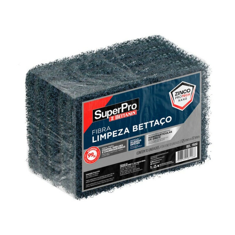 Fibra Limpeza 125x87mm Superpro Bettanin - Pacote Com 10 Unidades