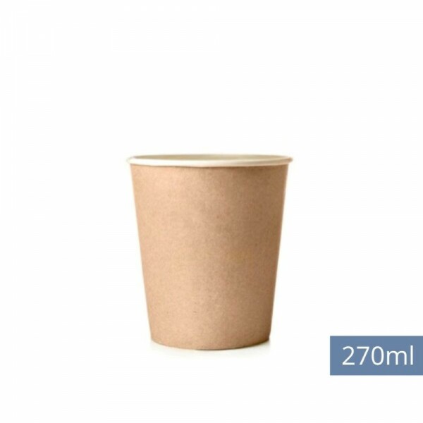 Copo De Papel Kraft 270ml Monouso - Pacote Com 50 Unidades Copo De Papel Kraft 270ml Monouso - Pacote Com 50 Unidades