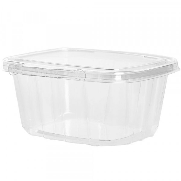 F953 - Pote Retangular Com Lacre 480ml Fibraform - Caixa Com 100 Unidades F953 - Pote Retangular Com Lacre 480ml Fibraform - Caixa Com 100 Unidades