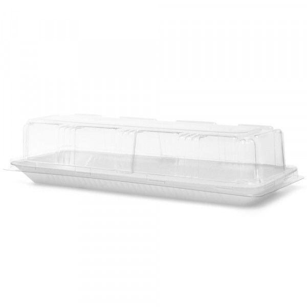 FF06 CT - Bandeja Isopor Branca Com Tampa Fibraform - Caixa Com 100 Conjuntos
