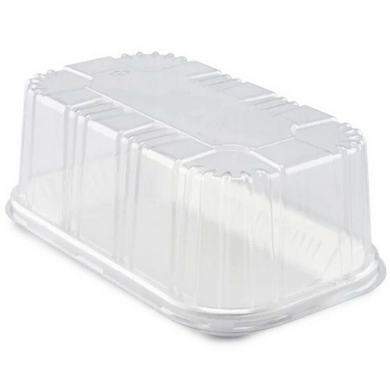 FF64 CT A - Bandeja Isopor Branca Tampa PET Alta Fibraform - Caixa Com 100 Conjuntos
