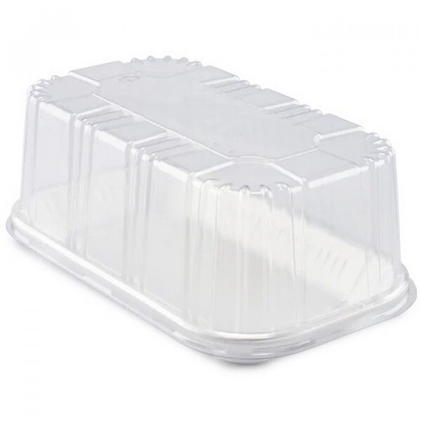 FF64 CT A - Bandeja Isopor Branca Tampa PET Alta Fibraform - Caixa Com 100 Conjuntos