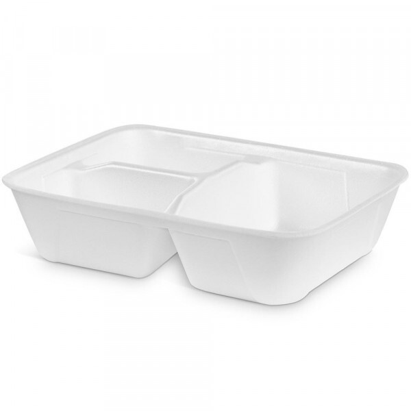 HF 90/3 F - Bandeja Retangular 3 Divisorias Funda Fibraform - Caixa Com 100 Unidades