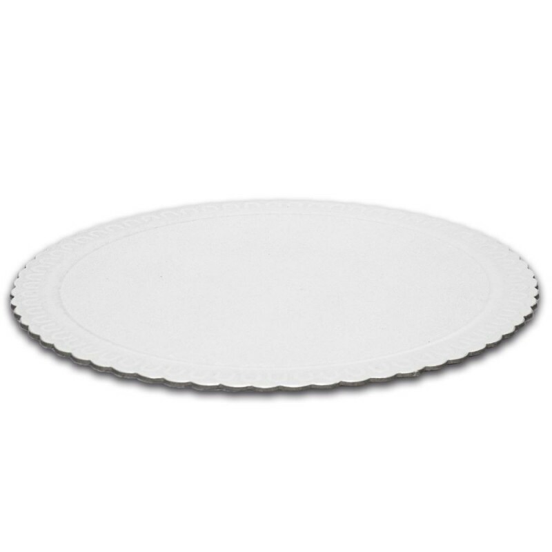 Cake Board Branco Redondo 320mm Niagara - Pacote Com 10 Unidades Cake Board Branco Redondo 320mm Niagara - Pacote Com 10 Unidades