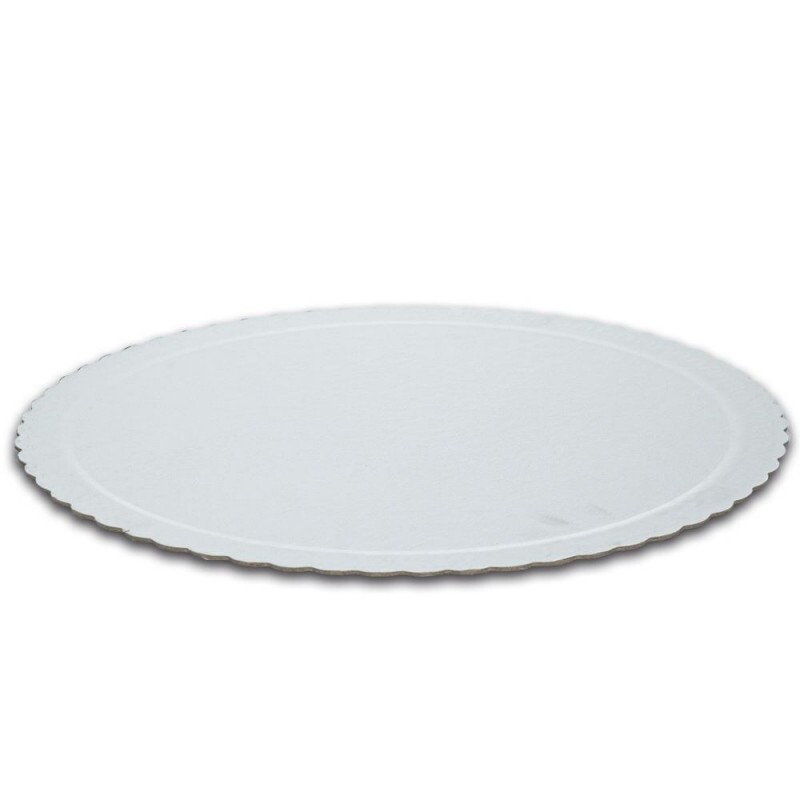 Cake Board Branco Redondo 400mm Niagara - Pacote Com 10 Unidades