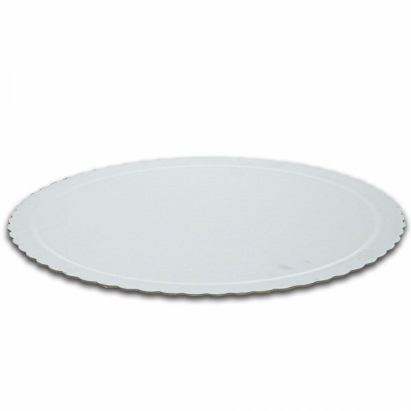 Cake Board Branco Redondo 400mm Niagara - Pacote Com 10 Unidades Cake Board Branco Redondo 400mm Niagara - Pacote Com 10 Unidades