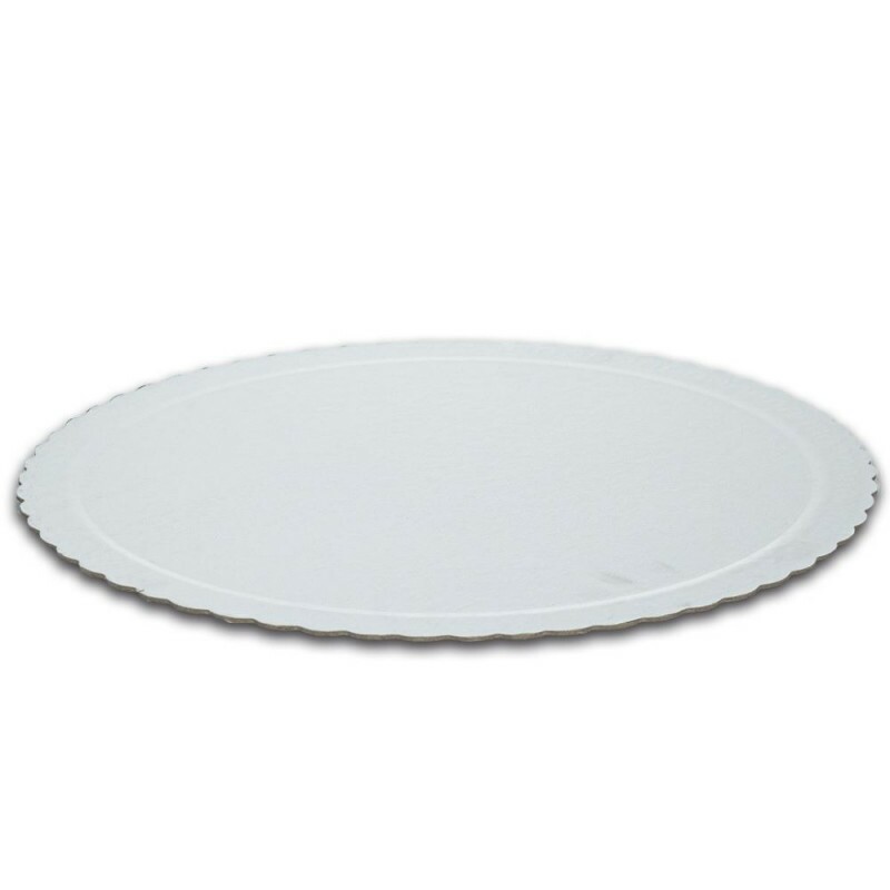 Cake Board Branco Redondo 400mm Niagara - Pacote Com 10 Unidades Cake Board Branco Redondo 400mm Niagara - Pacote Com 10 Unidades