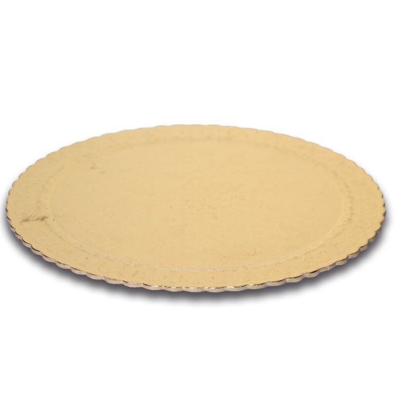 Cake Board Dourado Redondo 220mm Niagara - Pacote Com 10 Unidades Cake Board Dourado Redondo 220mm Niagara - Pacote Com 10 Unidades
