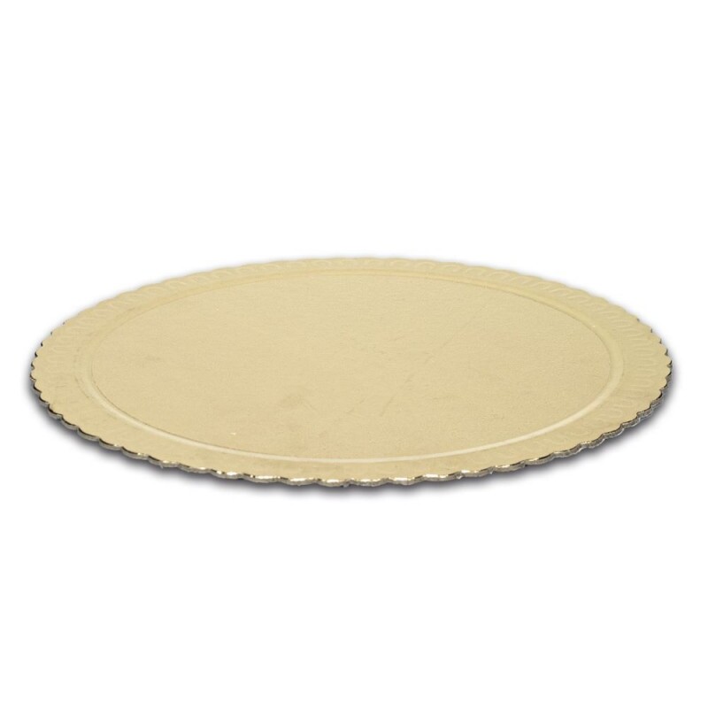 Cake Board Dourado Redondo 240mm Niagara - Pacote Com 10 Unidades