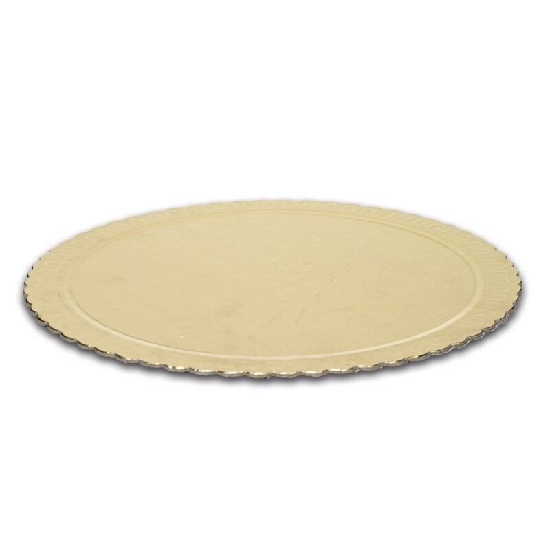 Cake Board Dourado Redondo 240mm Niagara - Pacote Com 10 Unidades Cake Board Dourado Redondo 240mm Niagara - Pacote Com 10 Unidades