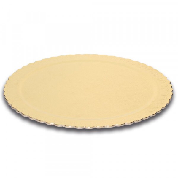 Cake Board Dourado Redondo 280mm Niagara - Pacote Com 10 Unidades Cake Board Dourado Redondo 280mm Niagara - Pacote Com 10 Unidades