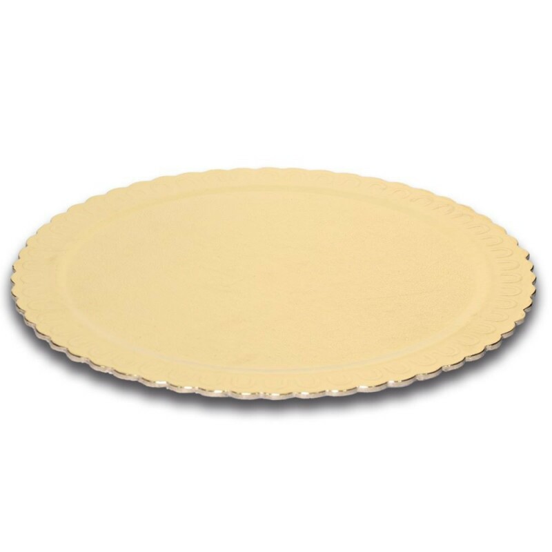 Cake Board Dourado Redondo 280mm Niagara - Pacote Com 10 Unidades Cake Board Dourado Redondo 280mm Niagara - Pacote Com 10 Unidades