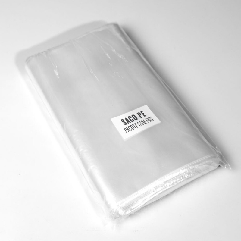 Saco PE Polietileno  35X35X0,012 - Pacote Com 5KG