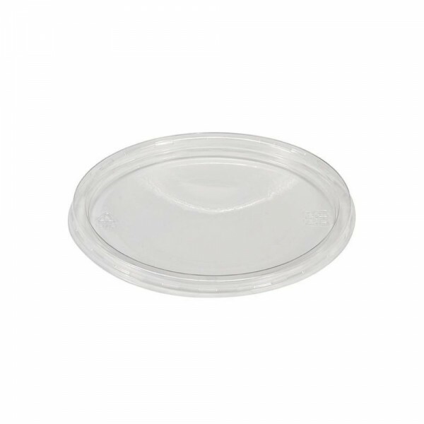 Tampa Plana Plastica Sem Furo Para Pote Monouso - Pacote Com 50 Unidades Tampa Plana Plastica Sem Furo Para Pote Monouso - Pacote Com 50 Unidades
