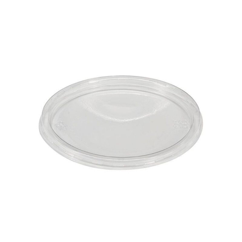 Tampa Plana Plastica Sem Furo Para Pote Monouso - Pacote Com 50 Unidades Tampa Plana Plastica Sem Furo Para Pote Monouso - Pacote Com 50 Unidades