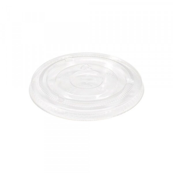 Tampa Plana Plastica Com Furo 98mm Monouso - Pacote Com 50 Unidades