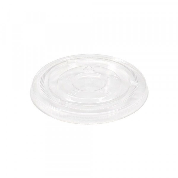Tampa Plana Plastica Sem Furo 98mm Monouso - Pacote Com 50 Unidades