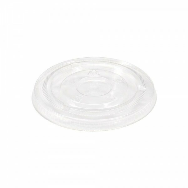 Tampa Plana Plastica Sem Furo 98mm Monouso - Pacote Com 50 Unidades