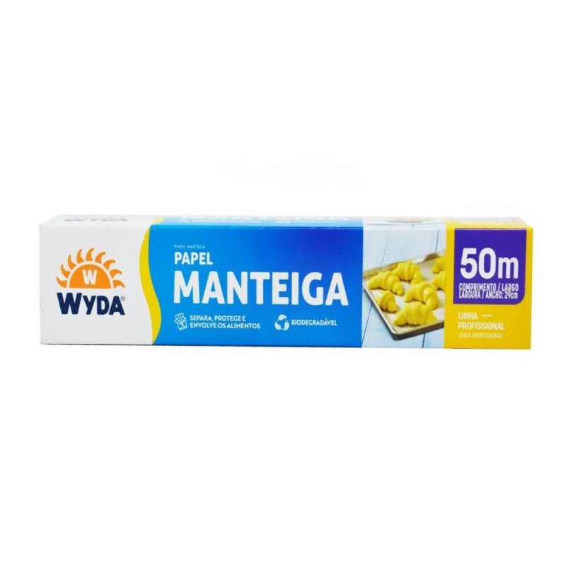 Rolo De Papel Manteiga 50m Wyda