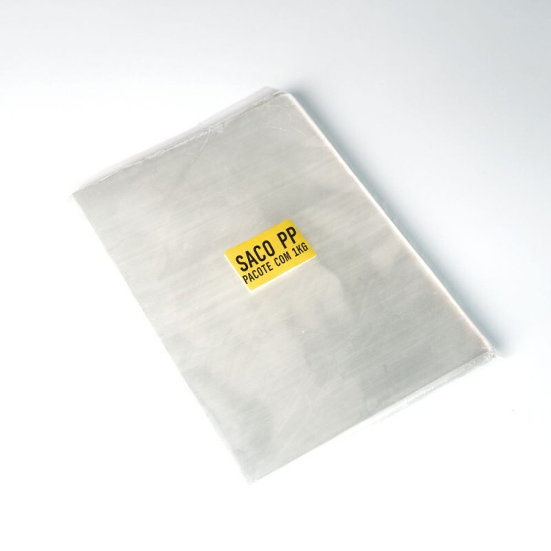 Saco PP Polipropileno - 11 X 18 X 0,005 - Pacote Com 1kg Saco PP Polipropileno - 11 X 18 X 0,005 - Pacote Com 1kg